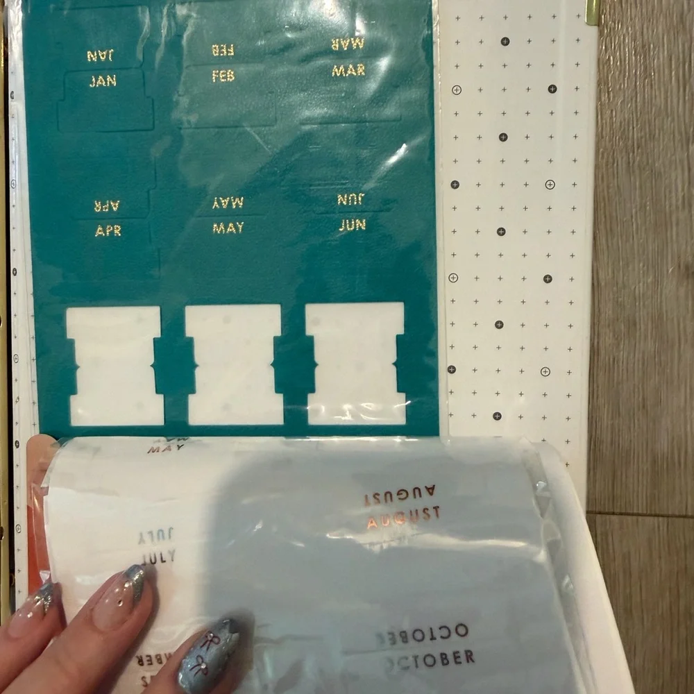 Yellow and Blue Typewriter Sticker Binder
